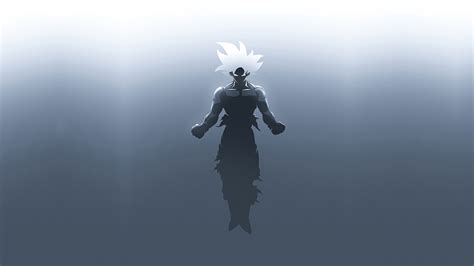 Son Goku, Mastered Perfect Ultra Instinct, Dragon Ball Super, Anime, Minimalist, 3840… | Goku ...