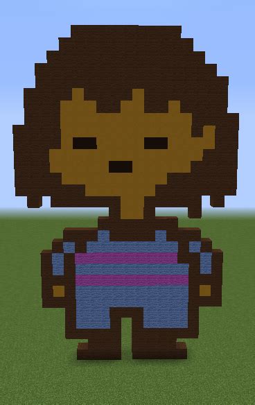 Frisk sprite pixel art minecraft by Luiginet on DeviantArt