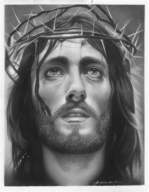 Pencil Drawing Of Jesus Face at PaintingValley.com | Explore collection ...