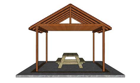 Picnic shelter plans | HowToSpecialist - How to Build, Step by Step DIY Plans