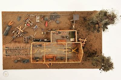 FSM HO/HOn3 FINE SCALE MINIATURES LOGGING REPAIR SHED BUILT & WEATHERED ...