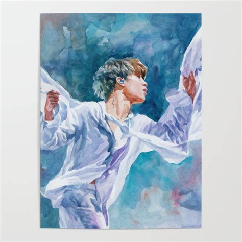 BTS Jimin watercolor painting, Black Swan, original fan art, k-pop Poster by jaeho | Society6