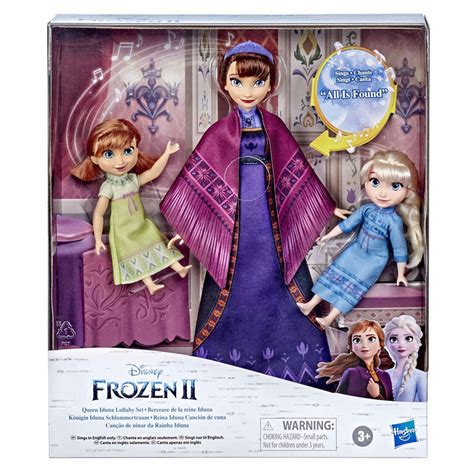 Disney Frozen 2, Berceuse de la reine Iduna avec poupées Elsa et Anna ...