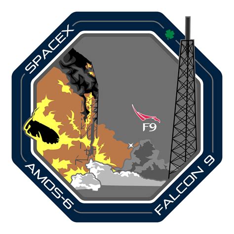 [Leaked] Amos-6 Mission Patch : spacex