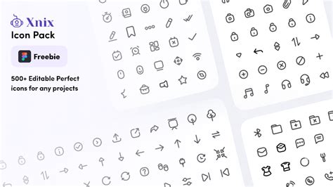 Xnix Icon pack - 500+ Editable lines icons | Figma Community