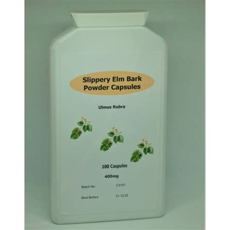 Cleansing Herbs | Slippery Elm Bark Powder Capsules