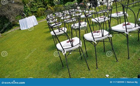 Beautiful Garden Wedding Venue Stock Image - Image of garden, floral ...