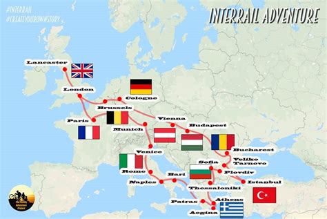 pozo Ausencia Alas interrail route map Temporada Prever Arcaico