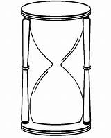 Hourglass Drawing Line Clock Clip Tattoo Sand Coloring Ampulheta Pages  sketch template