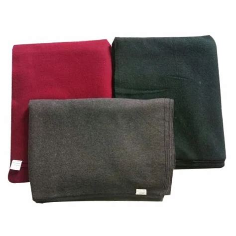 Plain Wool Flannel Fabric for Making Blanket at Rs 275/meter in ...