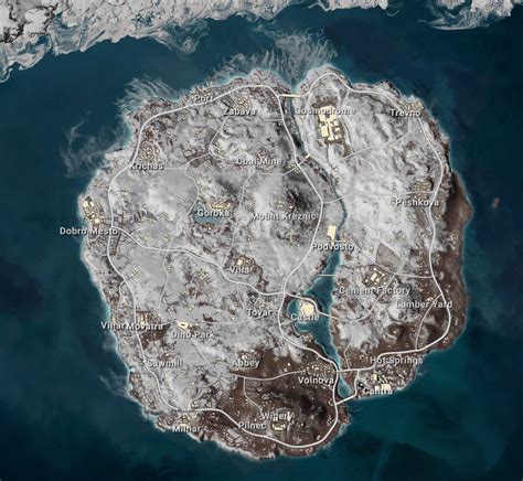 PUBG Snow Map "Vikendi" Leaked - Map Overlay | GameGuideHQ