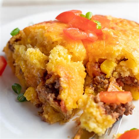 Mexican Cornbread Casserole (Hearty Ground Beef & Jiffy Mix Dinner!)