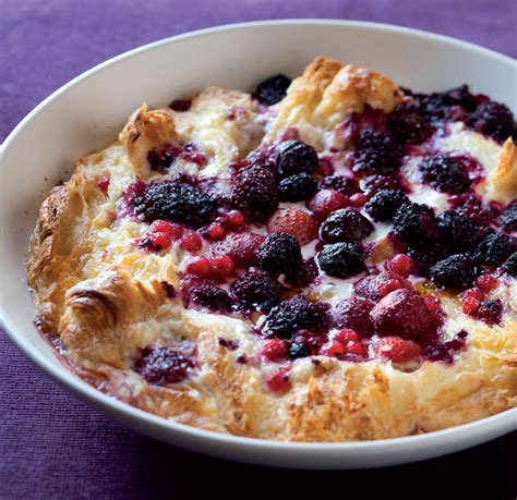 Croissant bread-and-butter pudding with mixed berries | Woolworths TASTE