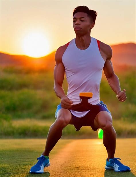 Premium AI Image | People doing sports with the summer sun morning ...