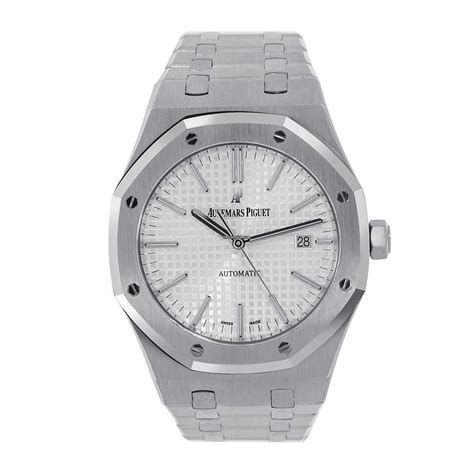 Audemars Piguet AP Royal Oak 41mm Stainless Steel White Dial for ...