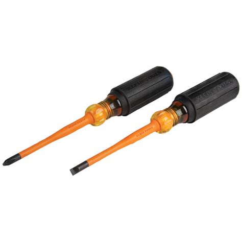 Klein Tools 33732INS 2-Piece Slim-Tip Insulated Screwdriver Set | HNS Tools