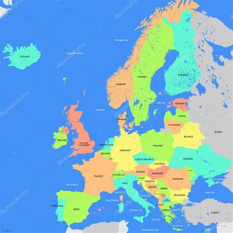 Európa Térkép Részletes - marlpoint