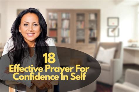 18 Effective Prayer For Confidence In Self