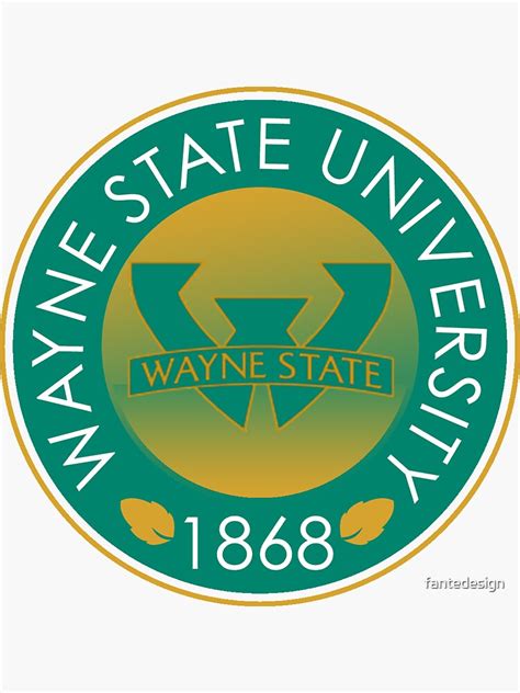 "Wayne State University" Sticker for Sale by fantedesign | Redbubble