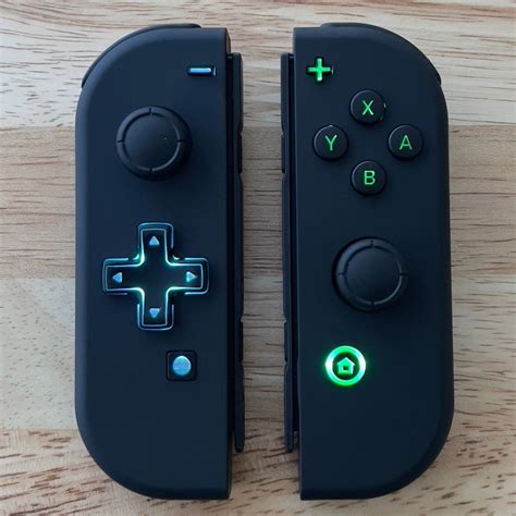 Custom Nintendo Switch Joy-Con Controllers Black LED MOD with Black Ba ...