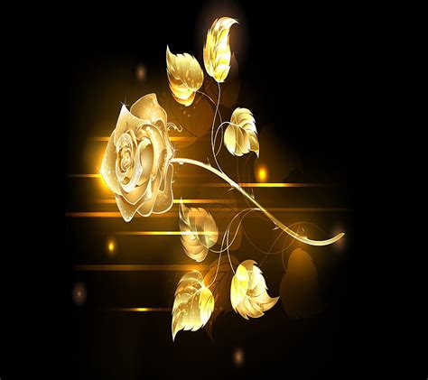 Golden Rose, golden, rose, HD wallpaper | Peakpx