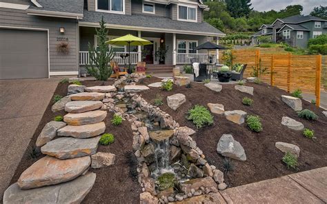 Front Yard Waterfall Ideas - Paradise Restored Landscaping