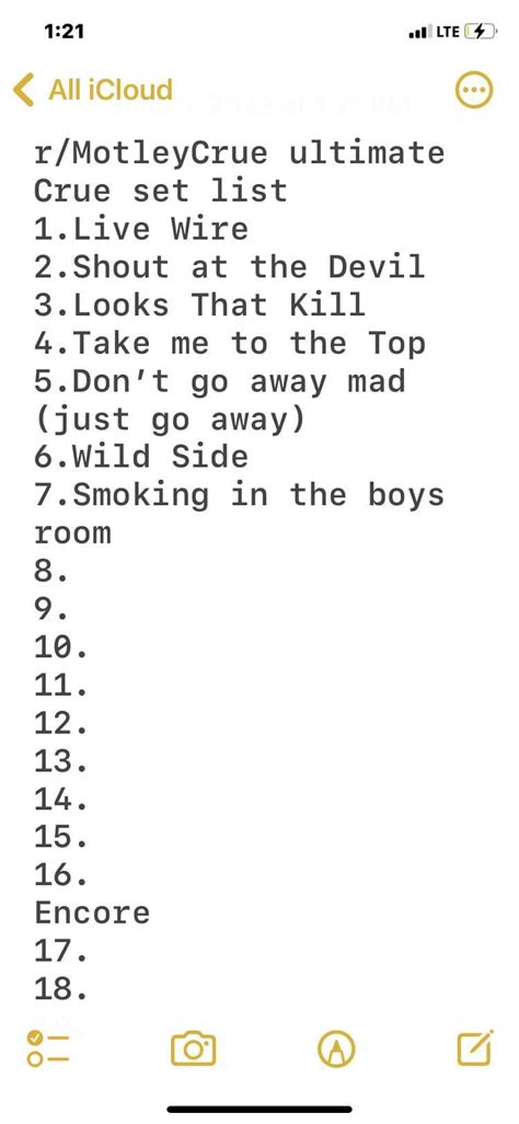 Next we go into the boys room with smoking in the boys room. What’s song 8? : r/MotleyCrue