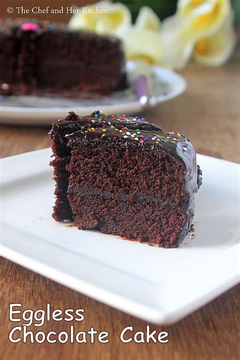 THE CHEF and HER KITCHEN: Eggless Chocolate Cake Recipe | Basic Eggless ...