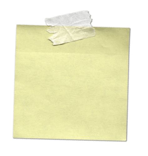 Sticky Note With Tape transparent PNG - StickPNG