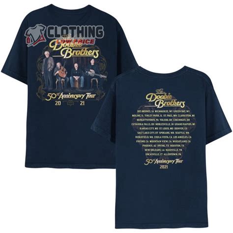 The Doobie Brothers 50th Anniversary Tour Setlist Shirt, Doobie ...