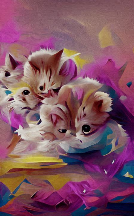 More Cute Cuddly Kittens - Distorted View Imagery - Digital Art & AI ...