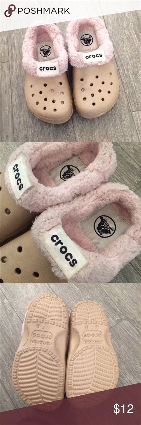 Gold Fuzzy "Disney" CROCS | Disney crocs, Pink fur, Crocs