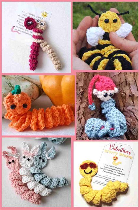 Ghost Worry Worm Crochet Pattern (PDF Printable) - Start Crochet