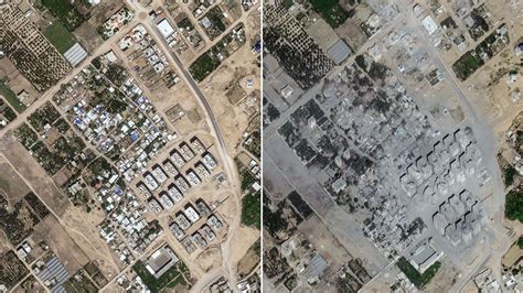 Gaza before and after: Satellite images show destruction