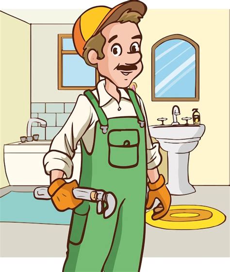 Premium Vector | Plumber repairman cartoon vector illustration