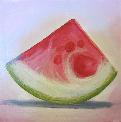 One Painting a Day: Watermelon Slice