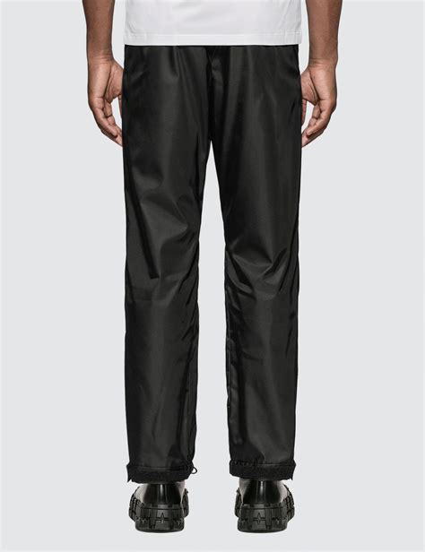 Prada Synthetic Gabardine Nylon Track Pants in Black for Men - Lyst