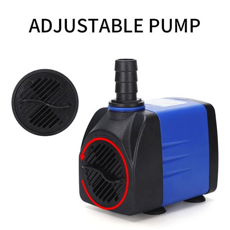 3.5W-25W Submersible Water Pump Ultra Quiet Mini Small Fountain Pump for Fish Tank Pond