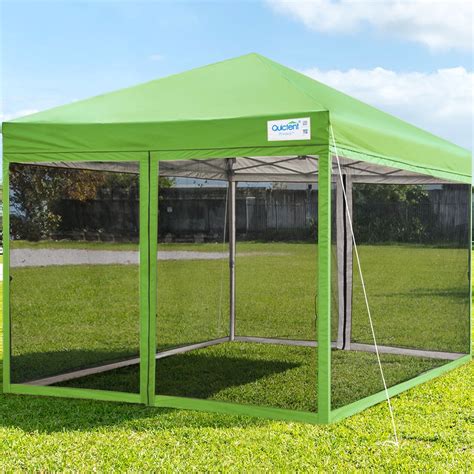 Quictent 8x8 Ez Pop up Canopy Screen House with Netting Instant Outdoor Canopy Tent Mesh ...