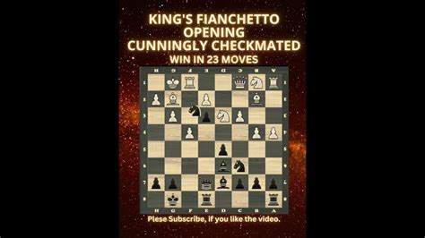 King's Fianchetto Opening | Cunningly Checkmated | Chess Openings | Chess Tricks | Learn Chess ...