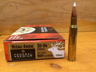 30-06 with a 180 grain Nosler Partition bullet