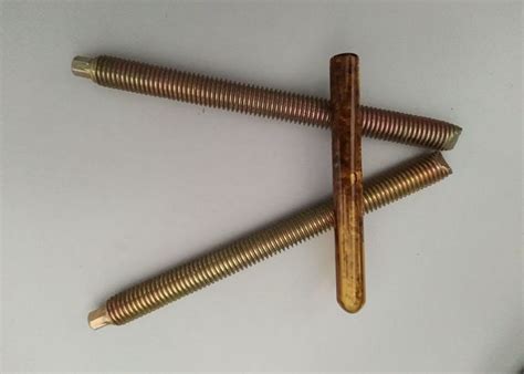 Carbon Steel Material Chemical Anchor Bolt With Yellow Zinc Color Fasteners