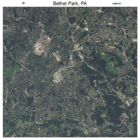 Aerial Photography Map of Bethel Park, PA Pennsylvania