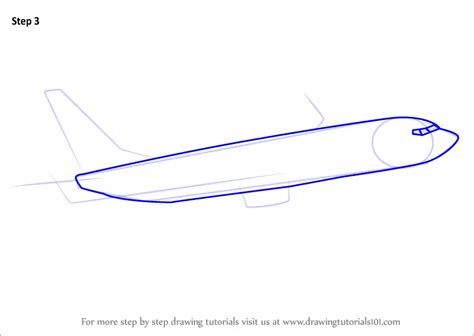 Learn How to Draw a Boeing 737 (Airplanes) Step by Step : Drawing Tutorials