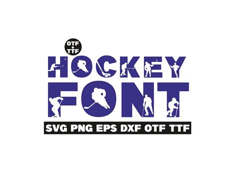 Hockey Svg Ice Hockey Font Hockey Letters Sport Font Svg - Etsy Australia