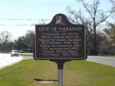 City of Harahan - Louisiana Historical Markers on Waymarking.com