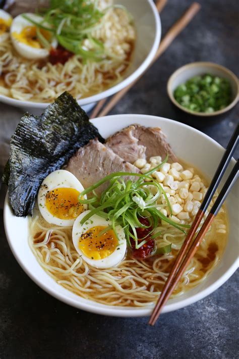 Tonkotsu Ramen with Black Garlic Oil — Cooking with Cocktail Rings