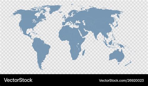 World map divided countries Royalty Free Vector Image