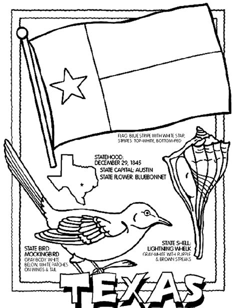 Texas Flag Coloring Page - Coloring Home