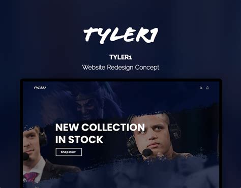 Tyler1 Merch Website Redesign - eCommerce on Behance